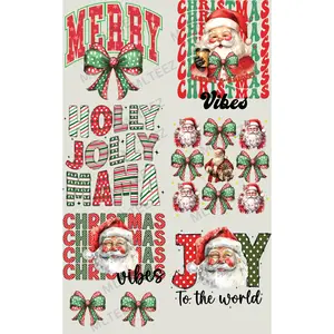 MERRY (3) PREMADE GANGSHEET - 22X36 DTF TRANSFERS - DIRECT TO FILM