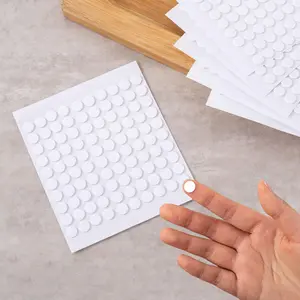 Transparent Round Double Sided Adhesive Dots, Strong Nano Adhesive Layer Invisible Tape, Multi-Purpose DIY Art Stickers for Wedding Balloons Car Decor Christmas