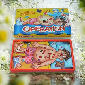 Operation: Simulated Rescue Game, Classic Medical-Theme Board Game, Realistic Anatomy & Chemistry, Durable PVC Surgery Simulator, Family Board Games