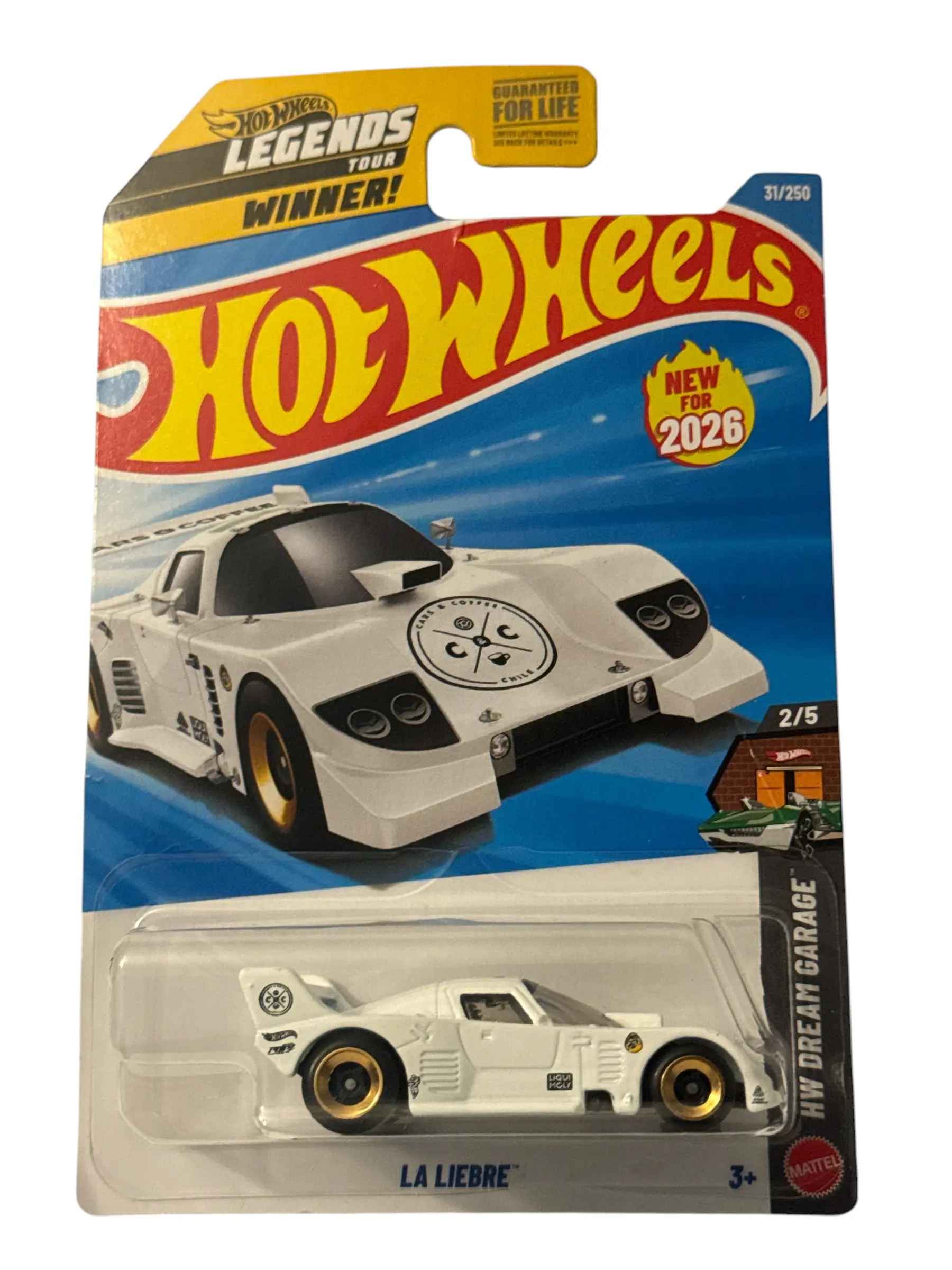 2026 Hot Wheels White LA Libre HW Dream Garage Legends Winner #31