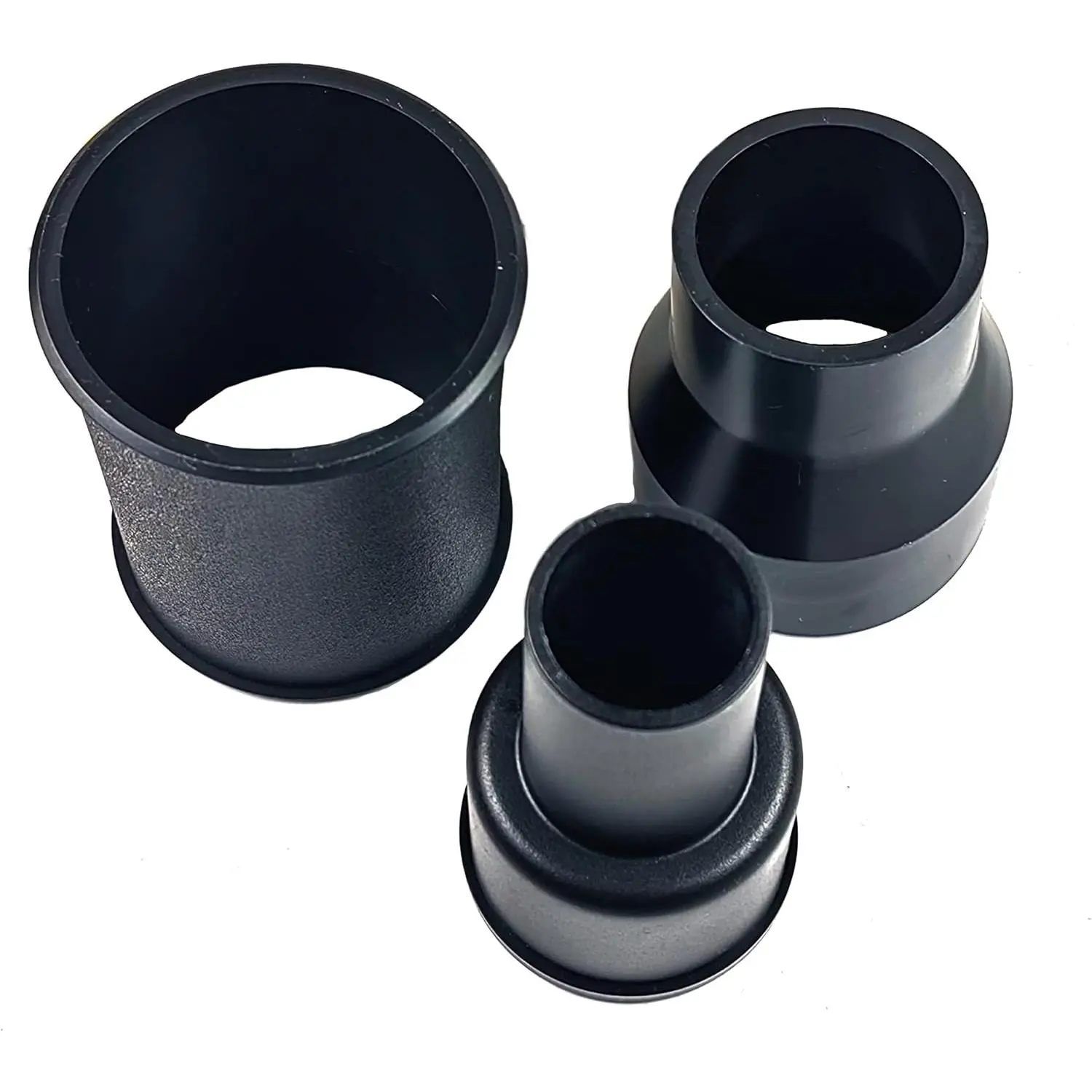 3 count Vacuum Adapter Combo Kit Fits Wet Dry Vacuum Cleaners Connector Accessory, includes a 2-1/2 in. to 1-7/8 in. accessory adapter, a 1-7/8 in. to 1-1/4 in. and a hose-to-hose connector