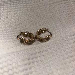 Fashionable Artificial Crystal Decorated Hoop Earrings, Lightweight Earring, Fashion Jewelry for Party, Daily Clothing Decor, Trendy All-match & Exquisite Jewelry for Birthday Gift