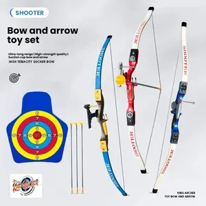 Archery Set - Pocket Archery Bow for Shooting and Hunting Games, Archery Toy Set with 3 Suction Cup Arrows, Target and Arrowhead Bag, Indoor and Outdoor Hunting Game Gift Toys, Suitable for Teenagers, Adults, Teenagers, Boys and Girls, Christmas Interacti