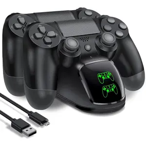PS4 Controller Charger Dock Station, PS4 Remote  Station with Fast- Port, Replacement for  4 Controller Charger
