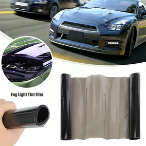 12" X 72" Gloss Black Smoke Tint Vinyl Film for Headlight Taillight & Fog Light