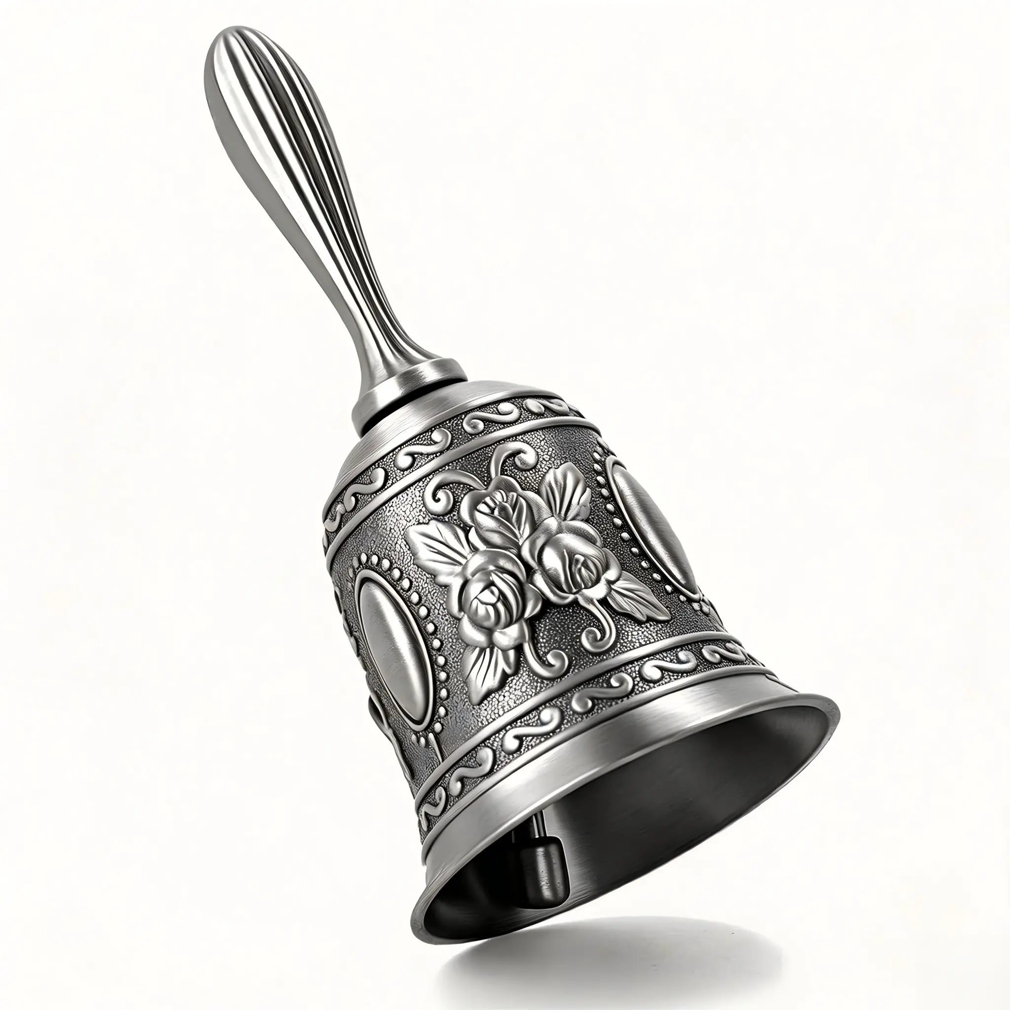 Vintage Metal Hand Bell, Loud Ring Call Bell for Home, Restaurants, Parties, Events, Celebrations & Unique Gift