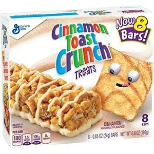 Cinnamon Toast Crunch Breakfast Cereal Treat Bars, Snack Bars, 8 ct