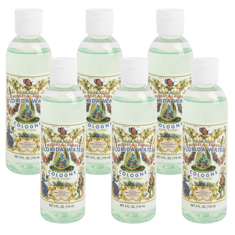 Murray & Lanman L&K Florida Water Cologne 4 Fl.oz Unisex Perfume with Light Florals & Lemon Notes Cooling & Calming Made in the US