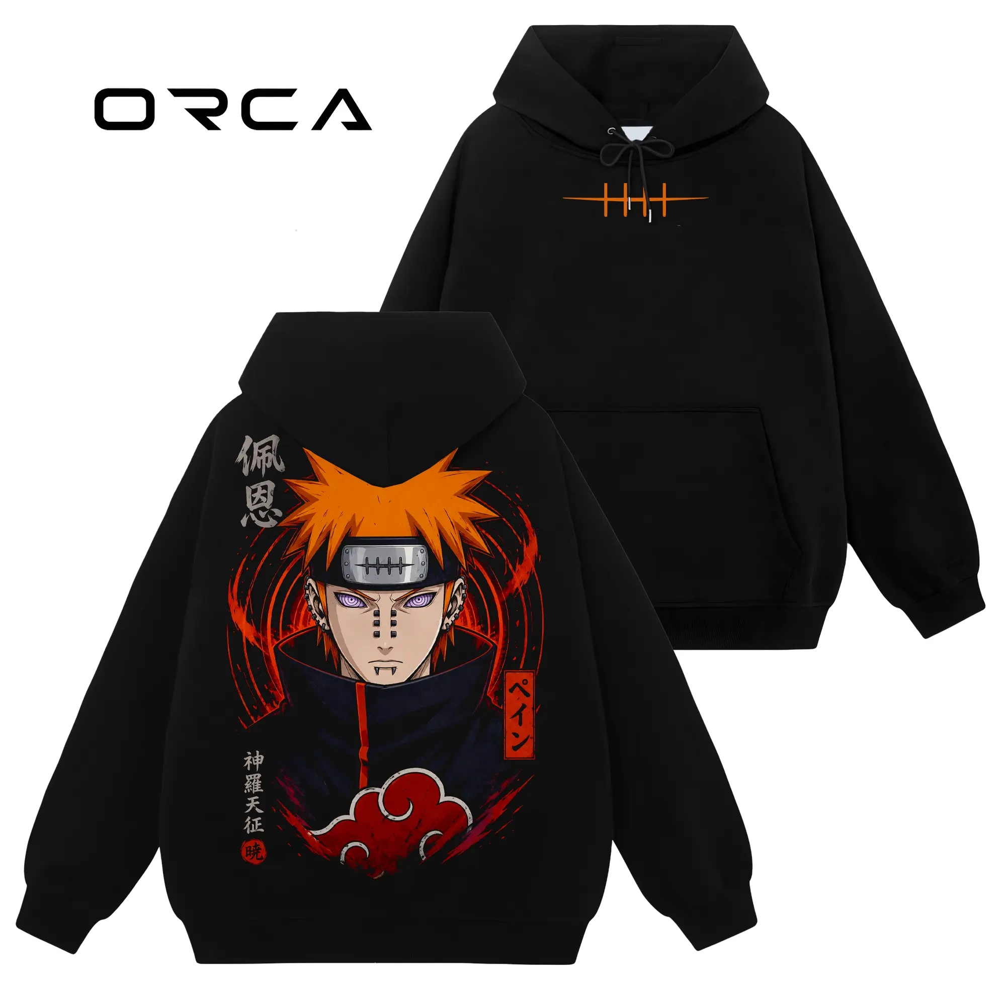 [Orca Fashion] Pain Nagato Akatsuki - Naruto #152 Hoodie T-Shirt Sweatshirt, Retro Vintage Unisex Graphic 90s Cotton, Gift For Wibu, Anime Manga Y2K Streetwear