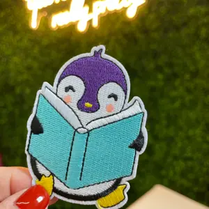 Reading Penguin Embroidered Patch