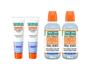 TheraBreath Whitening Toothpaste Rinse Bundle TheraBreath Whitening Toothpaste Rinse Bundle