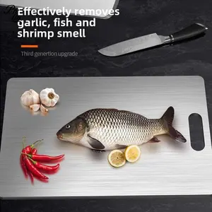 304 Stainless Steel Cutting Board Non Slip Thickened Moisture Proof Oversized Anti Mold Home Essentials Kitchen Panel New Upgrade Y2K Funky Accessories Sentimental Design