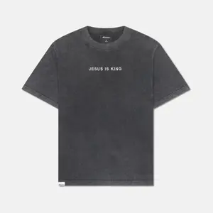 JESUS IS KING ACID WASH TEE
