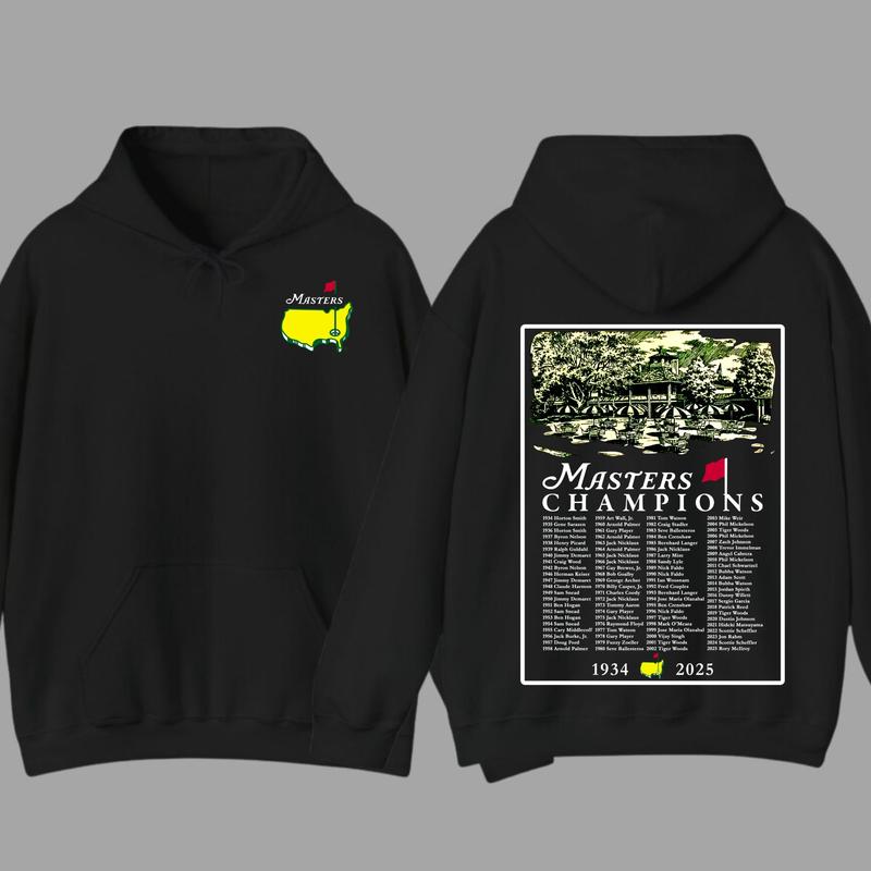 2025 Masters Tournament Augusta 91 Years Hoodie, Golf Tournament T-shirt, Masters Golf T-shirt, The Masters Golf Cup Tee For Men, Gifts For Men, Casual Streetwear Top