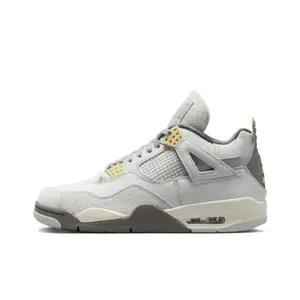 Mid-Top Retro Basketball Shoes with Anti-Slip and Shock-Absorbing Technology Unisex Gray-Green