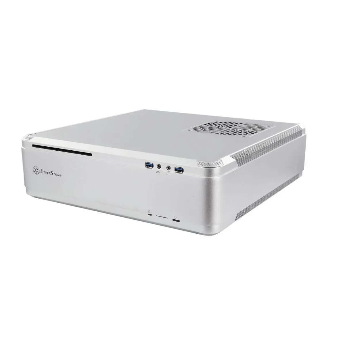 Silver Stone Technologies FTZ01S Silver Aluminum-Steel PC Case, 7" H x 17" W x 17" L, Classic Exterior, Fits Horizontal/Vertical Orientation, 1 Audio Port, Supports SFX/SFX-L Power Supplies