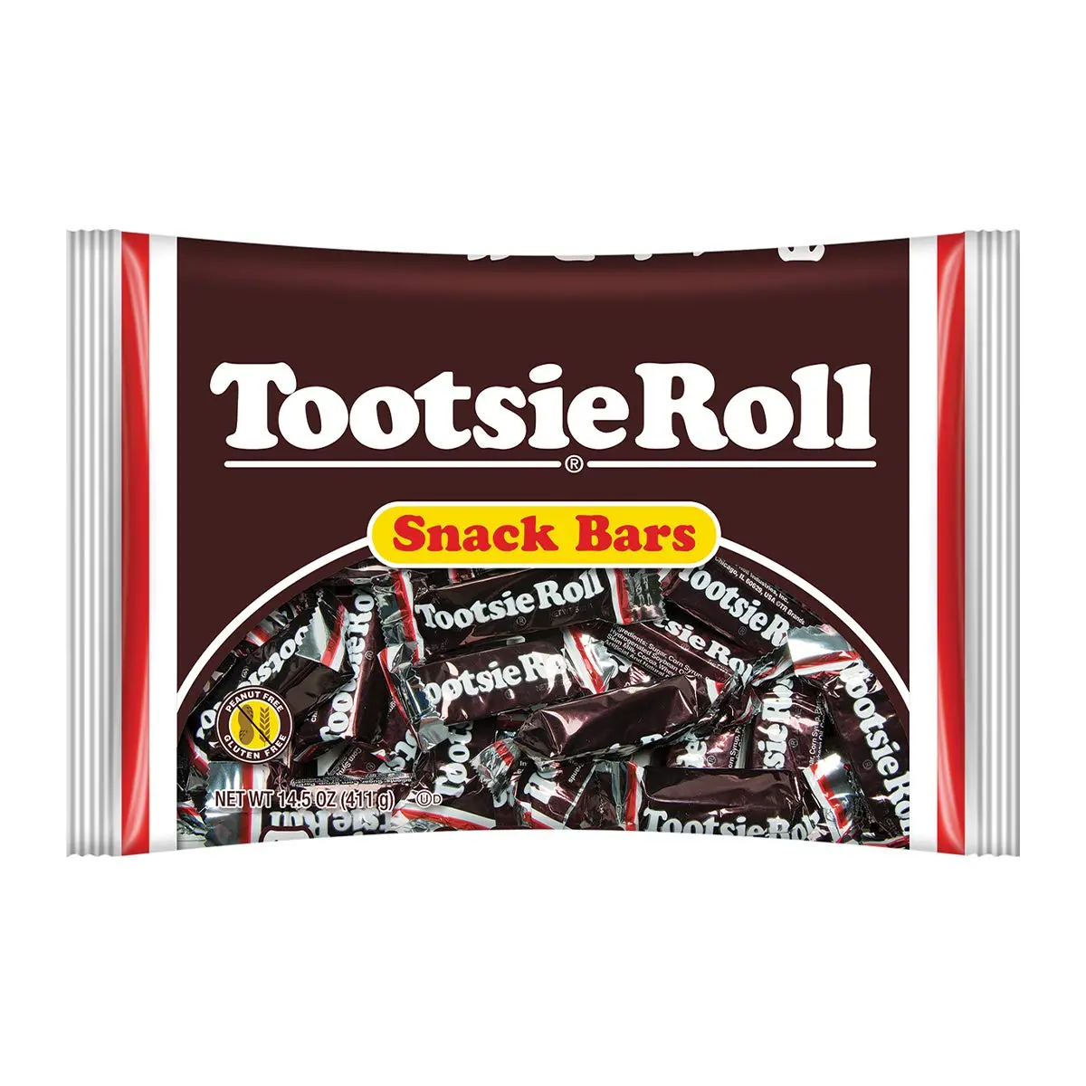 Roll Snack Bars, Individually Foil Wrapped Candy 14.5 Oz Bag Roll Snack Bars, Individually Foil Wrapped Candy 14.5 Oz Bag
