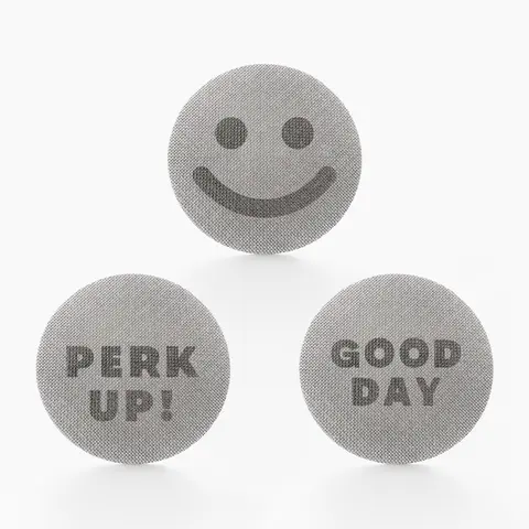 FLUR Happy Pucks (3 Pack) – Espresso Puck Screens – Fits Breville, Ninja & Most Popular Machines – Compatible with 51mm, 53.3mm & 58.5mm Portafilters – 316 Stainless Steel – 1.7mm Thickness – Reusable & Easy to Clean Coffee Espresso Maker Coffee Making To