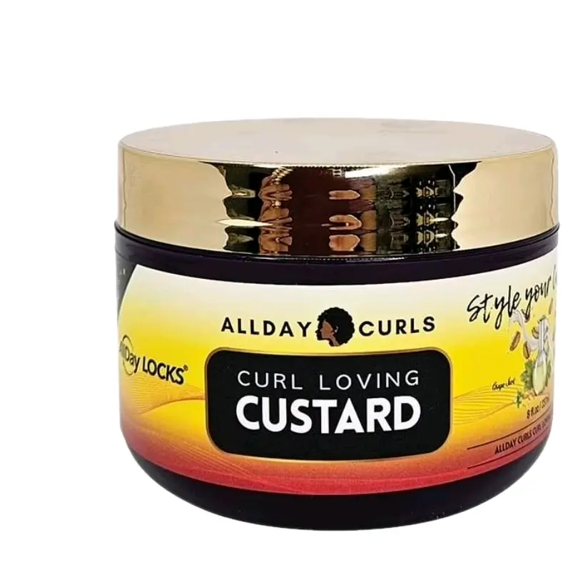 Allday Curls Curl Loving Custard Haircare Gel - Curl-Enhancing Formula in Jar