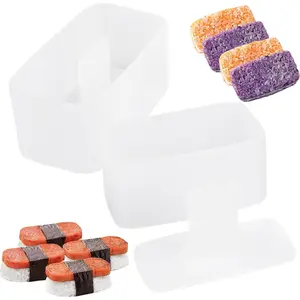 2 PCS Musubi Press Mold, Non-Stick Musubi Maker, BPA-Free Onigiri Mold, Sushi Mold for Hawaiian Musubi Home DIY