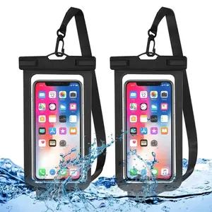 Waterproof Phone Bag with Transparent Waterproof Case Strap, Up to 7 Inches, Essential Dry Bag for Beach, Cruise, Outdoor Swimming, Diving, Travel, Boating Accessories, Dry Bags Waterproof