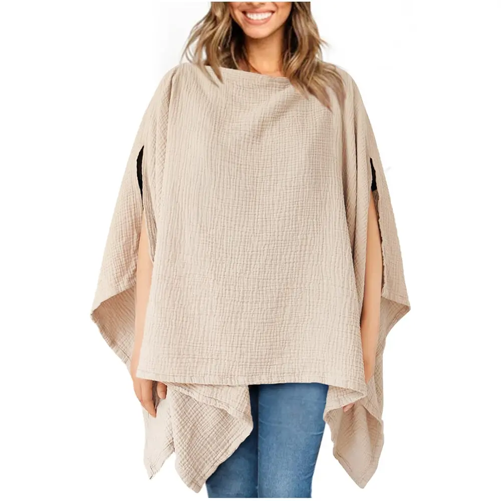 Breastfeeding cover dress fashionable maternity shawl breastfeeding top privacy and breathable multi-purpose car seat cover baby wrap care towel