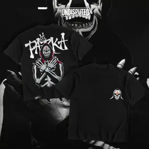 UNDISPUTED LA PARKA II Heavy Cotton Shirt La Parka II AAA Tshirt Hoodie Full Zip Up Hoodie Luchador Wrestling Fan Apparel Menswear Direct-to-garment Breathable Printing