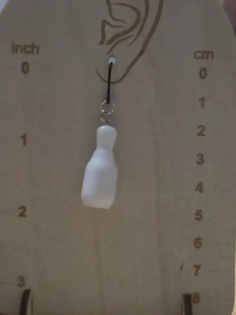 Bowling pin earrings