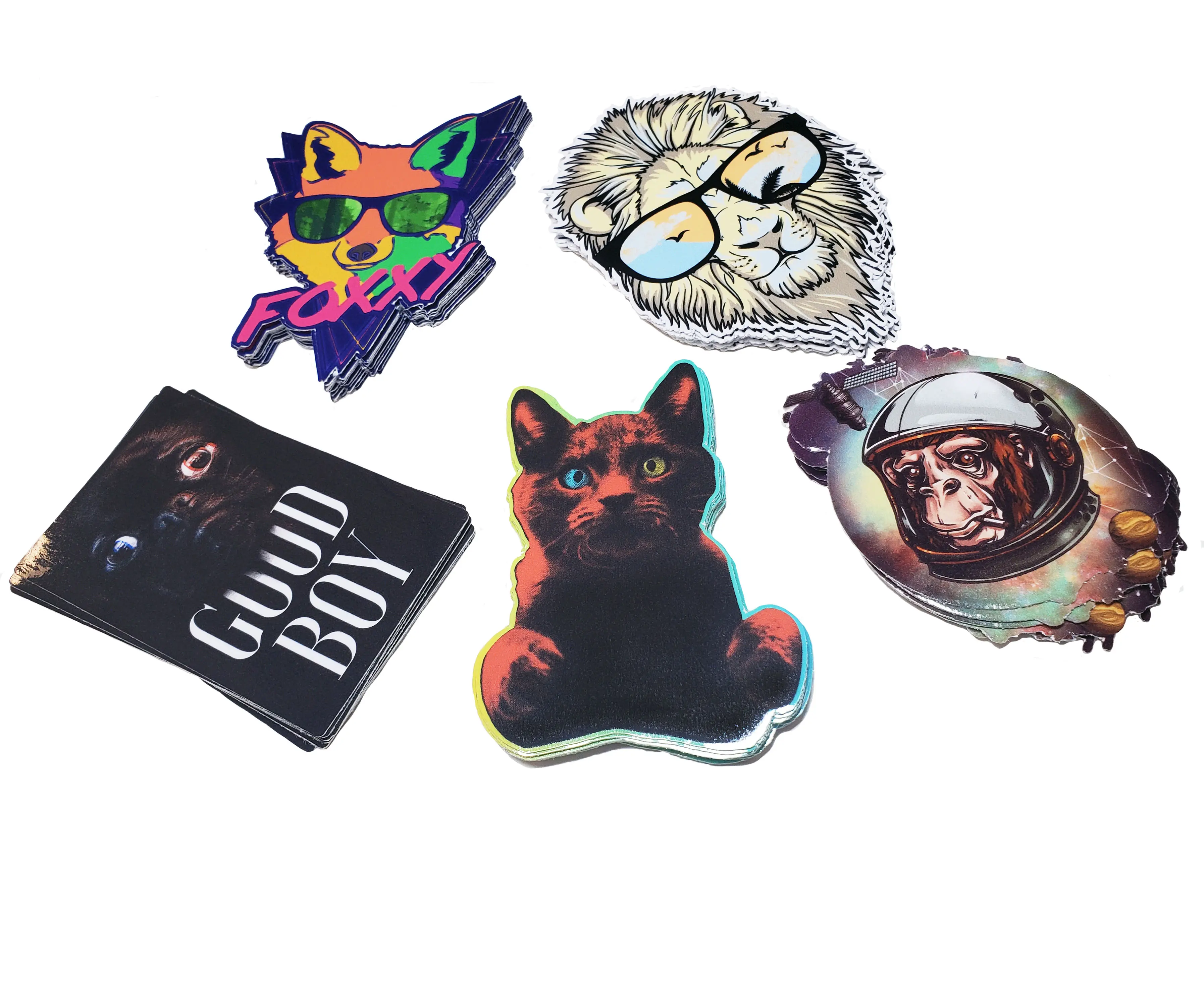 Custom Vinyl Sticker Labels Decals with Your Design Pictures Logo Cut To Any Shape, UV Ink Waterproof Contour Die Cut Sheets Outdoor Durable