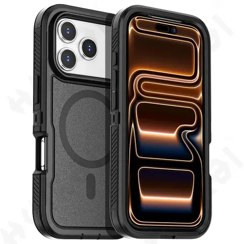 Case For iPhone 18 17 16 15 14 13 Pro Max Plus Heavy Duty Shockproof Anti-Scratch Rugged Protective with Kickstand Cover
