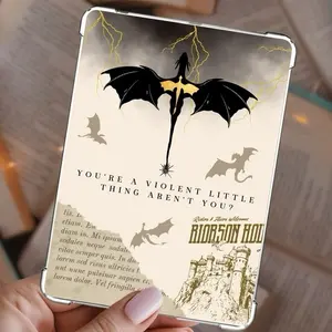 Kindle Paperwhite Book Lover Insert, Dragon Kindle Insert, Multiple Sizes, Fantasy Kindle Insert Covers Aesthetic Tablet Cases Device, Waterproof Ebook device clear case insert