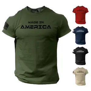 Made in America T Shirt USA Flag Military Patriotic Tee, S-5XL MUH