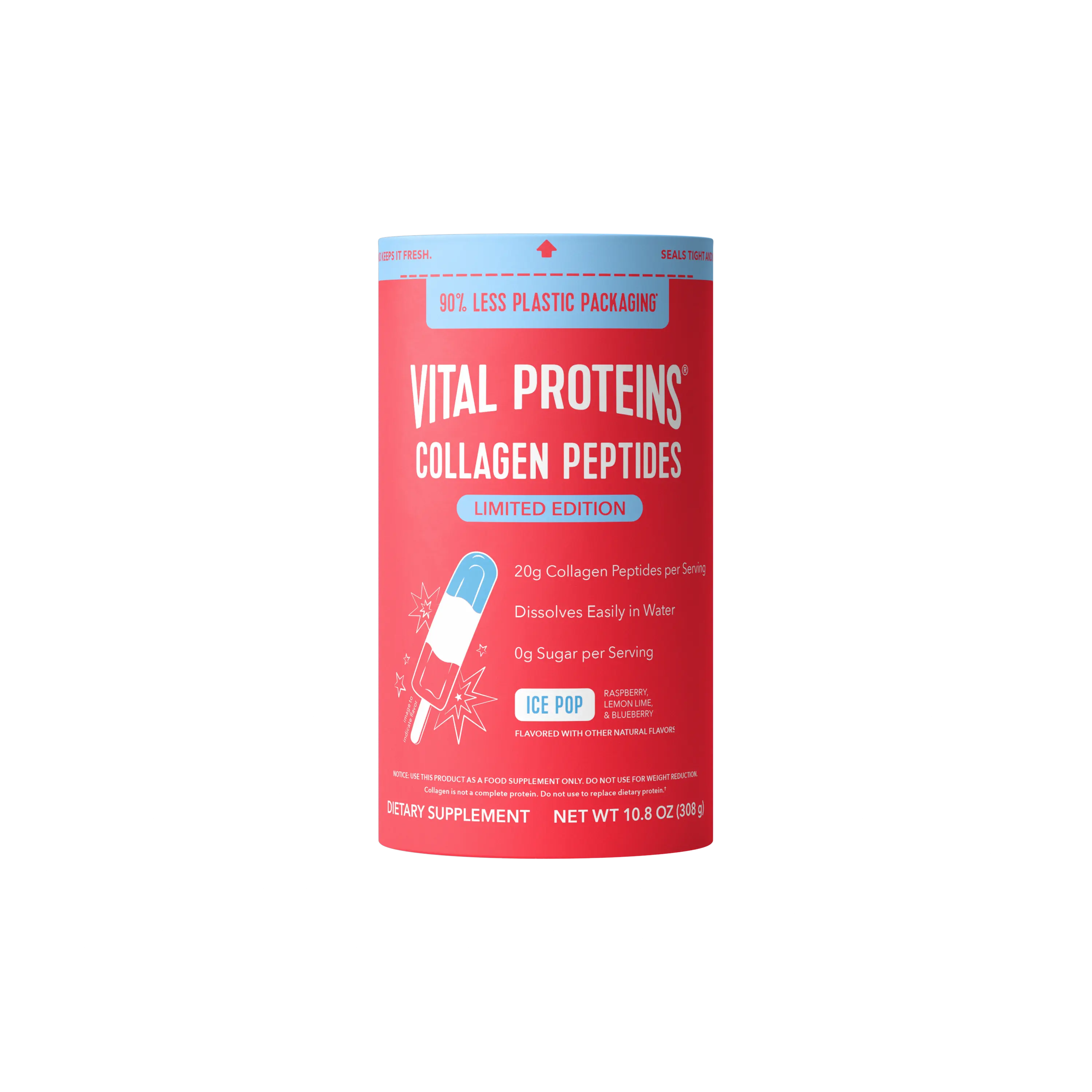 Vital Proteins Collagen Peptides Powder, Promotes Hair, Nail, Skin, Bone and Joint Health, Ice Pop, 10.5 oz Vital Proteins Collagen Peptides Powder, Promotes Hair, Nail, Skin, Bone and Joint Health, Ice Pop, 10.5 oz