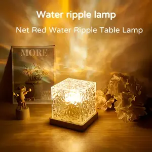 16-Color RGB Aurora Crystal Lamp - 1 Ocean Wave Adjustable Ambiance Cube with Remote Control, USB Powered - Bedroom, Living Room, Game Room & Bar Decor