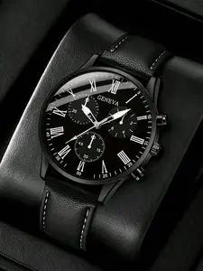 Elegant Fashion Quartz Men's Watch, Modern Fashionable Wristwatch, Business Fashion Watch, Perfect for Formal Occasions or Gifts, Stylish Timepiece for Modern Gentlemen