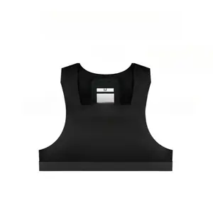 Tank top with football GPS tracker sensor pocket vest only, no tracker quick drying