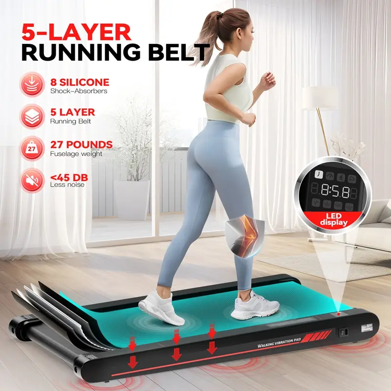 3-in-1 Portable Vibration Plate Exercise Walking Pad - Remote Control & APP, Servo Motor Technology, 3.8 Mph, 22 Lbs, 350 Lbs Capacity, Lightweight At Home Gym Exercise Equipment for Home & Office - TikTok Shop 3-in-1 Portable Vibration Plate Exercise Walking Pad - Remote Control & APP, Servo Motor Technology, 3.8 Mph, 22 Lbs, 350 Lbs Capacity, Lightweight At Home Gym Exercise Equipment for Home & Office - TikTok Shop