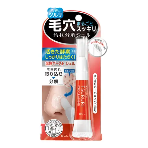 BCL - Tsururi Pore Dirt Decomposition Enzyme Blackhead Gel 15g | JAPANESE BLACKHEAD REMOVER WITH SILICON BRUSH, ENZYME GEL MELTS IMPURITIES
