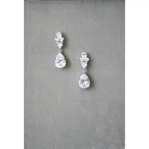 CHERIE Simulated Diamond Drop Earrings