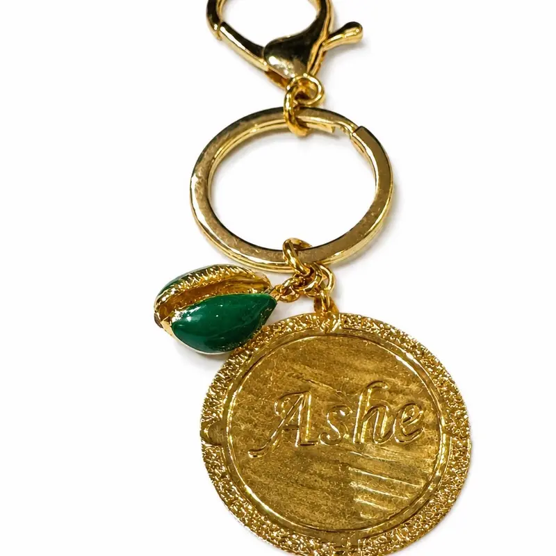 Casual Oval Gold-Plated Orual Board and Snail Everyday Fashion Costume Jewelry Keychain
