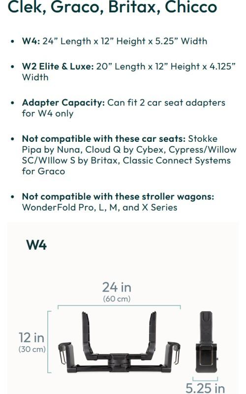 Car Seat Adapter for Stroller Wagon