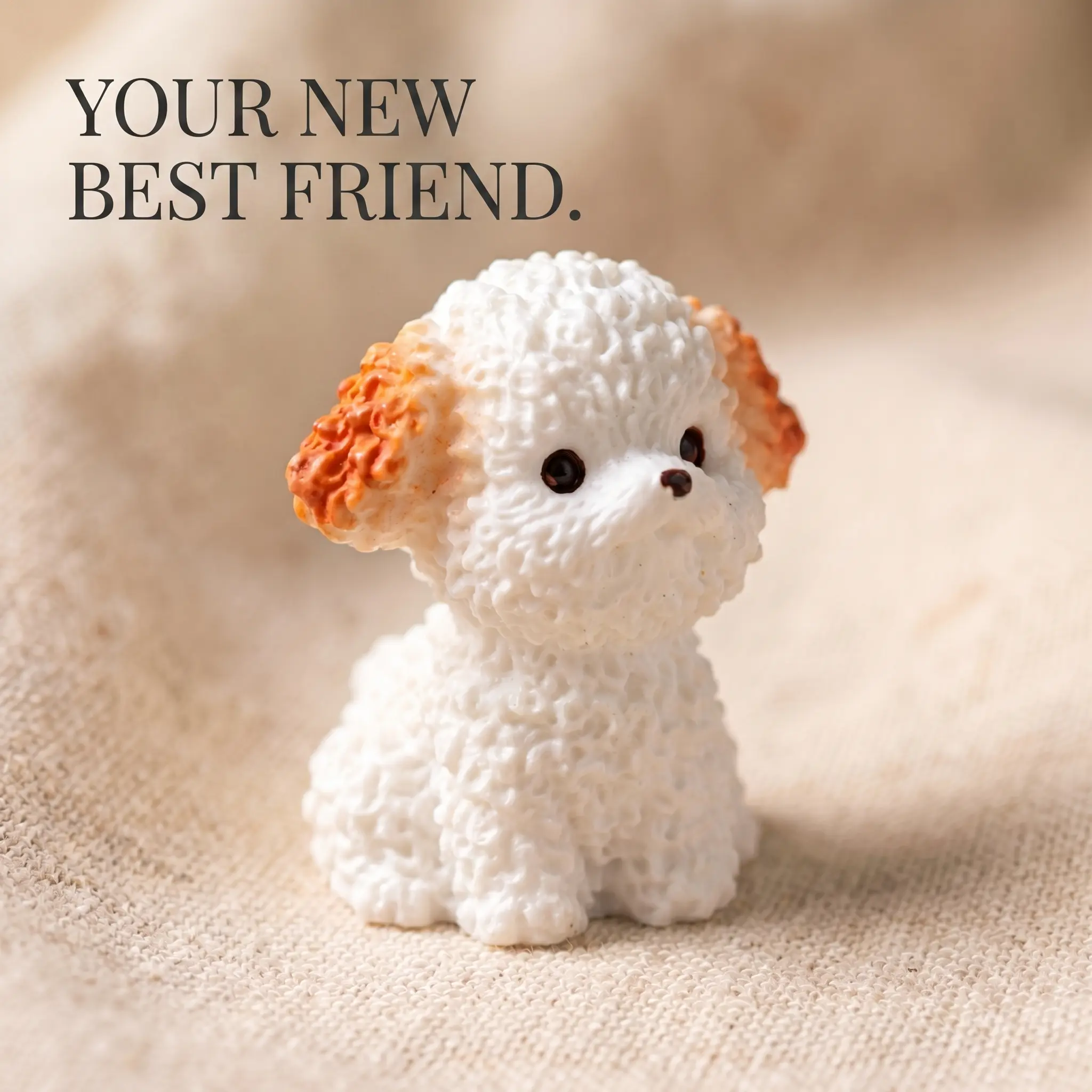 mini puppy figurine, curly hair poodle statue, micro landscape decor, car interior accessories, cute dog figurine for truck, desk shelf ornament, dog lover gift, miniature pet figure,car ornament,car interior decoration,puppy ornament