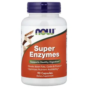NOW Foods Super Enzymes, 90 Capsules NOW Foods Super Enzymes, 90 Capsules