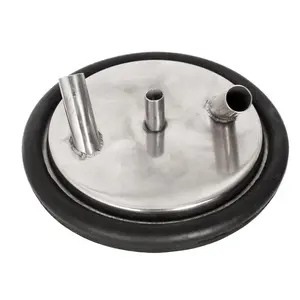 Stainless Steel Milk Bucket Pail Lid Gasket  With 3 Entrances
