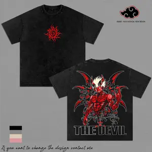 Shinra Kusakabe Fire Force Devil Form Vintage Washed Oversized Graphic Tee Streetwear Anime Merch Gift