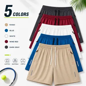 Men's 5 Pack Performance Shorts Breathable Lightweight Quick Dry Soft Fabric Versatile Everyday Wear Gym Running Workout Office Meetings Weekend Outings Warm Weather Comfortable Stylish Fit Premium Quality High Quality Material