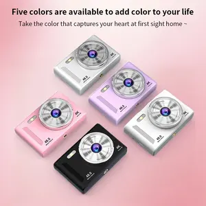 New HD Digital Camera Retro Design CCD Card Player Lightweight and Portable Entry-level Camera Comes with Flash No memory card or 32G memory card included Multi-color