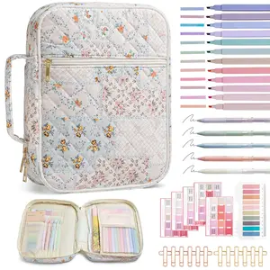 Bible Cover Case for Women Large Bible Cover with Durable Handle Quilted Bible Carrying Case for Girls Bible Study Supplies Accessories, Mother Day, Christmas Christian Gifts for Women