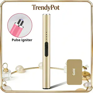 Electric Candle Lighter, Christmas Stocking Stuffers Gifts for Women Mom Men Wife Sister, USB Arc Rechargeable Windproof Long Lighter for Candle BBQ Housewarming Birthday Gifts Idals