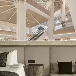 EcoClay Selection - W Herringbone Warm Beige